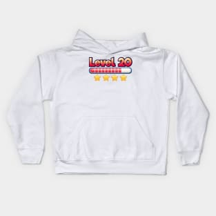 Level 20 Unlocked 🎮🕹️ Kids Hoodie